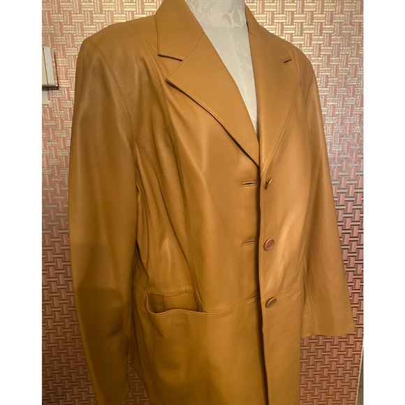 NWOT Lord & Taylor Leather Jacket - Picture 2 of 7